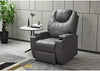 Salle Faux Leather Power Lift Recliner Chair in Gray