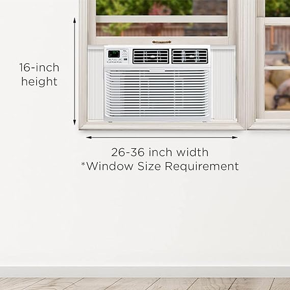 Smart App & Voice Control Window Air Conditioner, 10,000 BTU, White