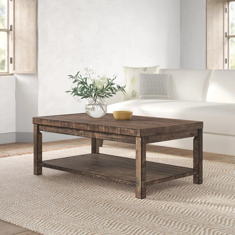 Alexandra Solid Wood Coffee Table – Salvage & Co Indy