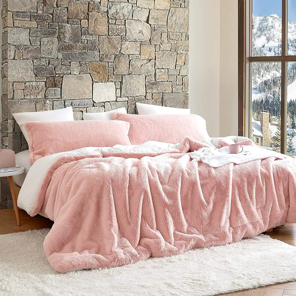 Chunky Bunny Oversized Comforter Set - Rose Quartz - Oversized King
