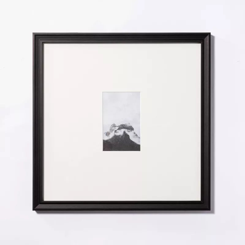 Matted to 4"x6" Gallery Frame Art Black