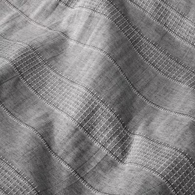 3pc Pickstich Stripe Comforter Bedding Set - King