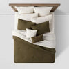 12pc Micro Texture Comforter & Sheet Bedding Set - King