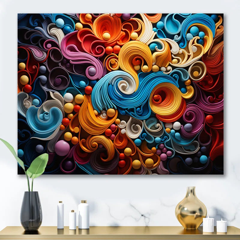 " Opt Vibrant Illusions I " – Salvage & Co Indy