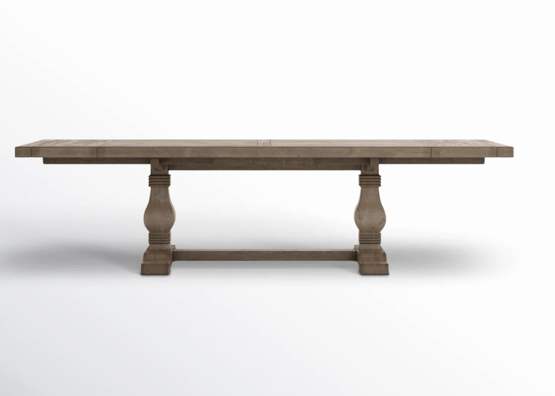 Kinston Extendable Solid Wood Dining Table SHOWROOM ITEM – Salvage & Co ...
