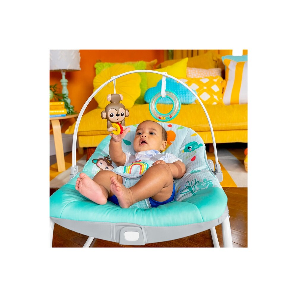 Wild Vibes Infant to Toddler Rocker with Vibrations, Unisex, Newborn + - Grey