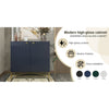 2-Door Freestanding Locker Storage Accent Cabinet Blue