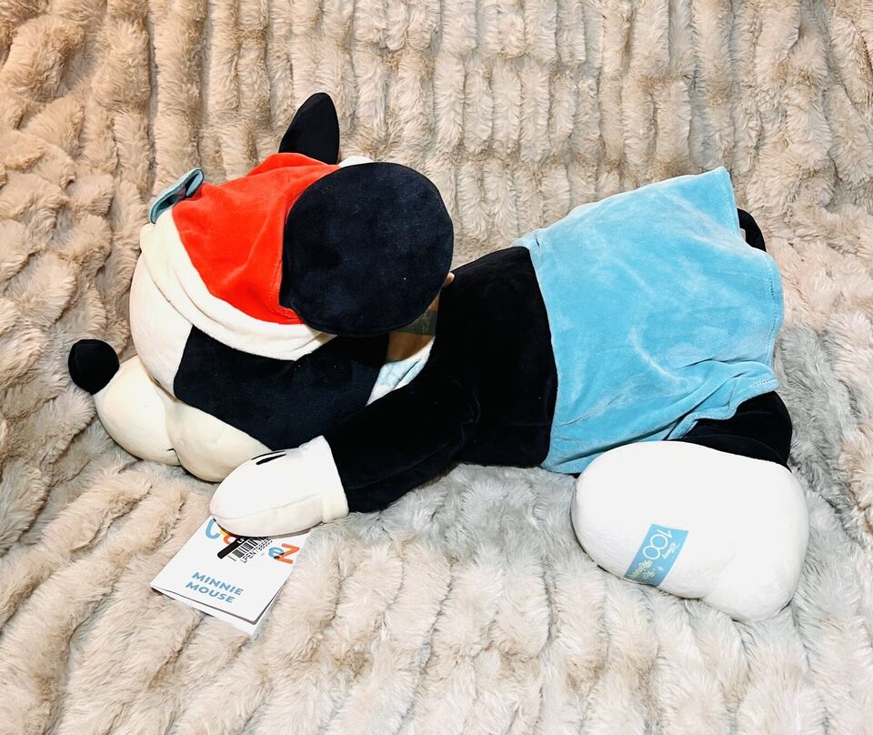 Retro Reimagined Minnie Mouse Sleeping Cuddleez Plush