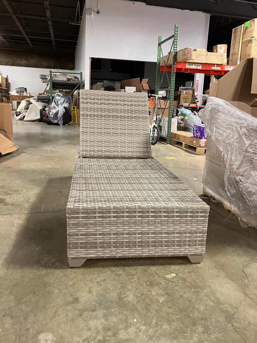 Coast Furniture Outdoor Wicker Patio Chaise Lounges, Spa Salvage & Co