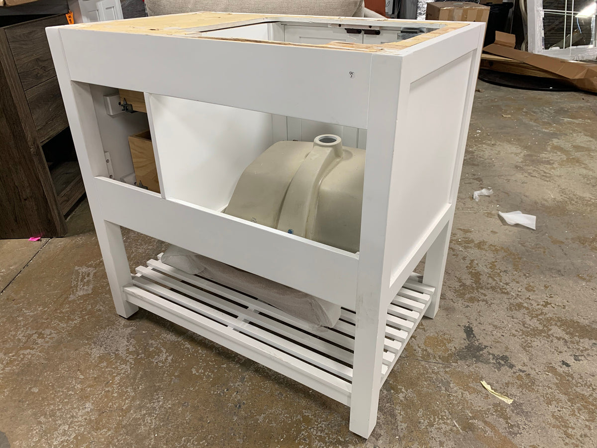 Binne Open 36" Single Bathroom Vanity Set Salvage & Co Indy