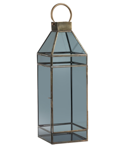 "Yasmina" 18" Tall Glass Decorative Candle Lantern SHB186