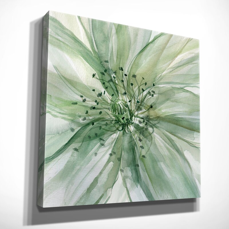 "Macro Sage Flower II" Wrapped Canvas - #9020T