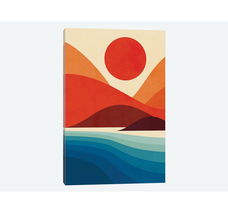 "Seaside" Wrapped Canvas Print 60" H  x 40" W #8284T