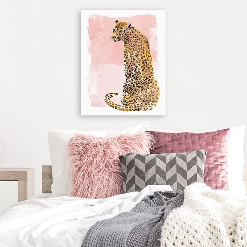 "Leopard in Watercolor" Wrapped Canvas - #8621T