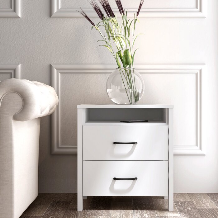Chivonne 22.7" 2 Drawer Nightstand – Salvage & Co Indy