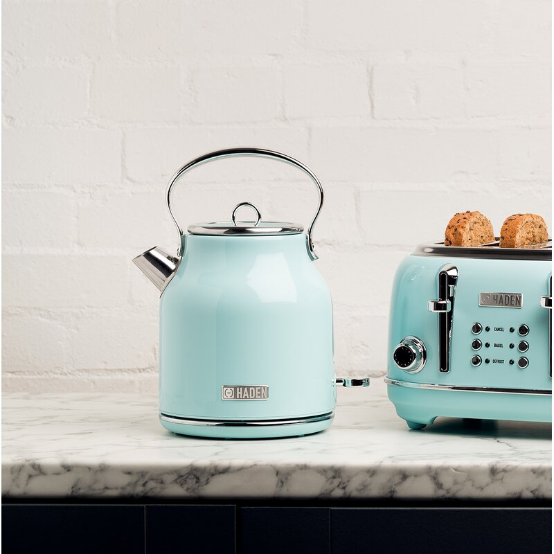 Haden Heritage 1.8 qt. Stainless Steel Electric Tea Kettle Haden US Color:  Light Blue - Yahoo Shopping