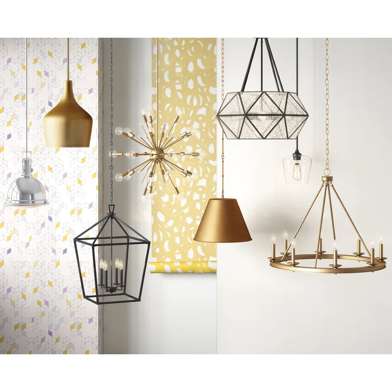 Hastings 4 Light Lantern Geometric Chandelier Salvage & Co Indy