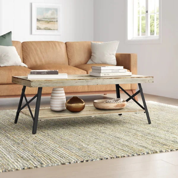 Laguna Solid Wood 4 Legs Coffee Table With Storage
