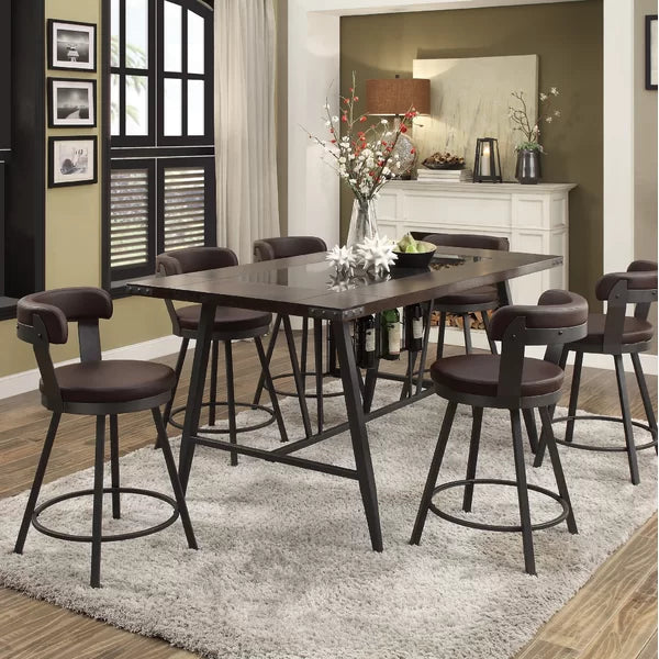 Laub Swivel Counter Stool (Set of 2) Salvage & Co Indy