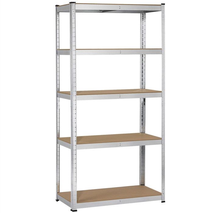 Lundys 71 H x 35.5 W x 16 D 5-Tier Adjustable Metal MDF Storage Rack Shelves Boltless Shelving The Twillery Co. Finish: Black