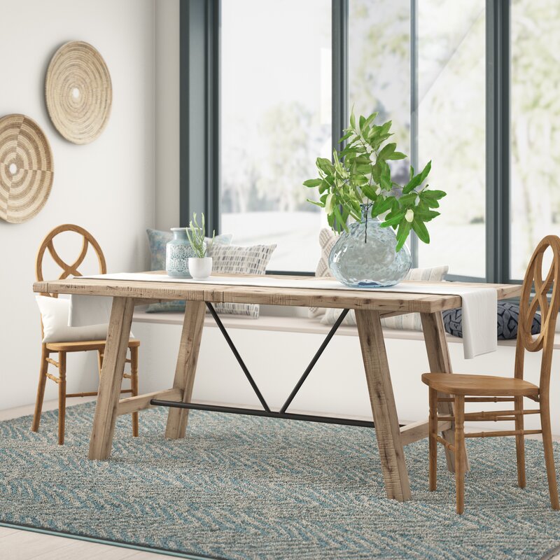 Maiorano Solid Wood Dining Table (#K5173) – Salvage & Co Indy