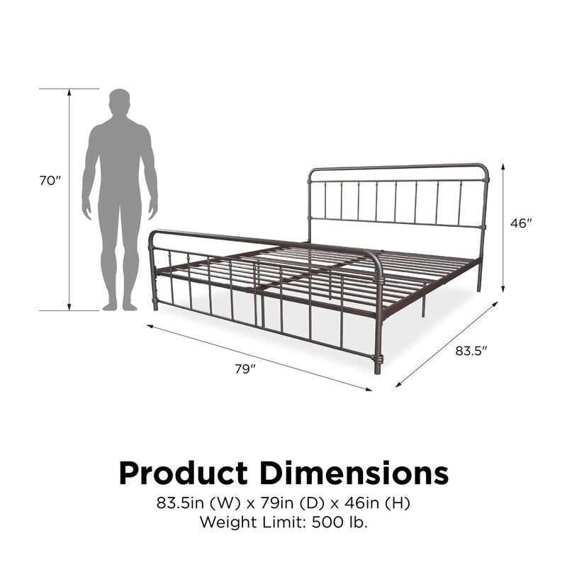 King Bronze Matheney Platform Bed King Bronze Matheney Platform Bed KB