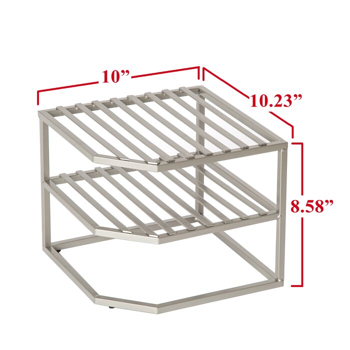 Prevatte Corner Kitchen Organizer Shelving Rack (K5873