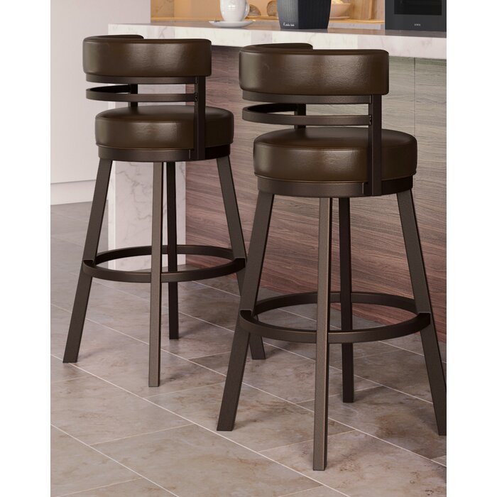 Rinker swivel shop bar stool