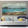 'A Premium Seaside View I' - Graphic Art Print 3-Piece Image on Wrapped Canvas  #SA327