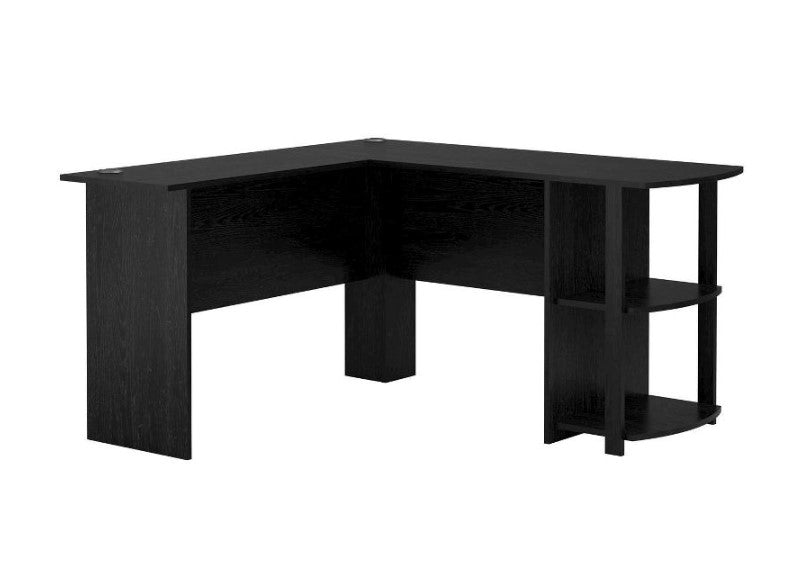 Fieldstone Wood L Shaped Computer Desk with Storage Salvage & Co Indy