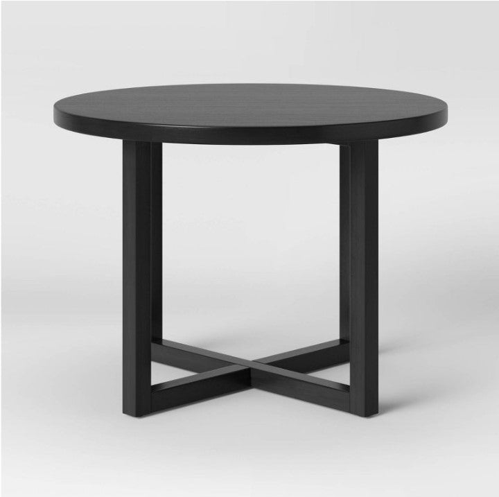 Keener All Wood Round Dining Table Salvage & Co Indy