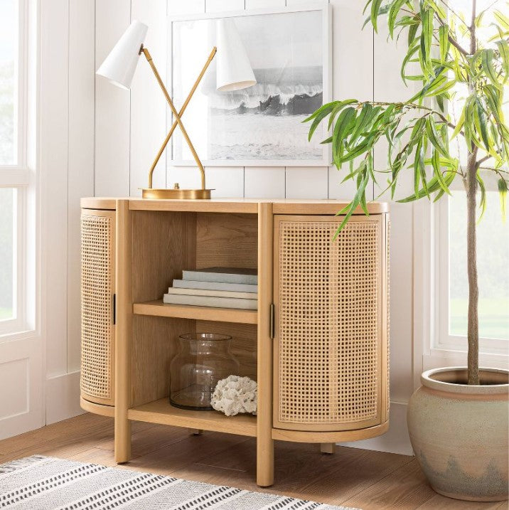 Portola Hills Caned Door Consolenull
