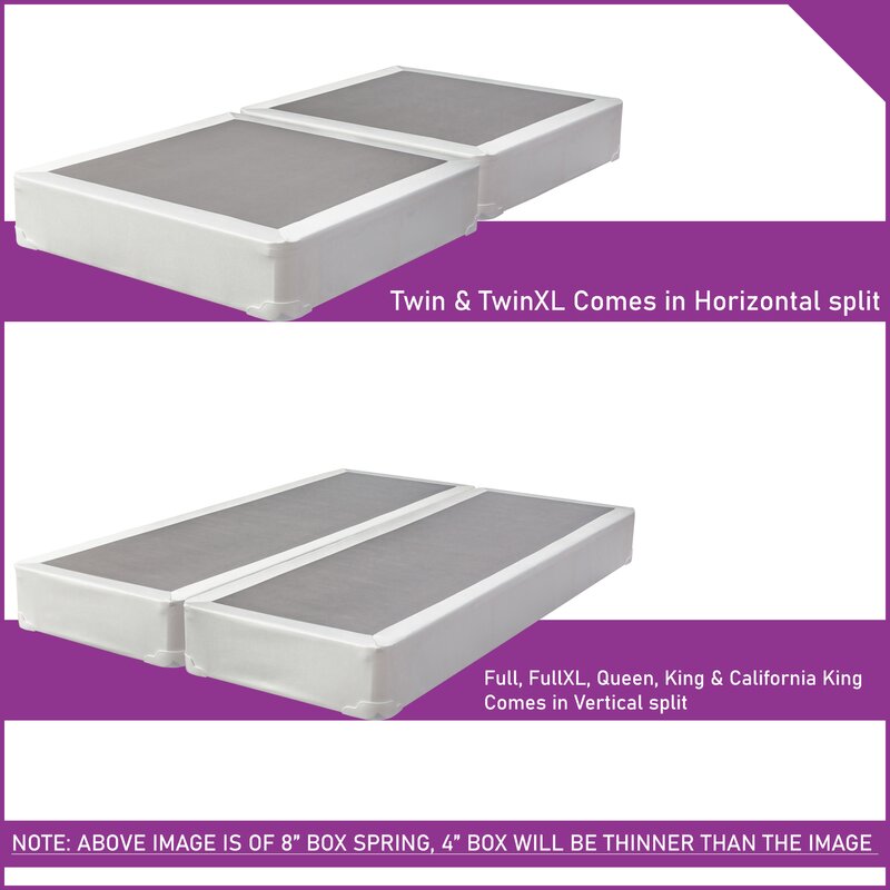 Split Wood Box Spring, Full XL Salvage & Co Indy