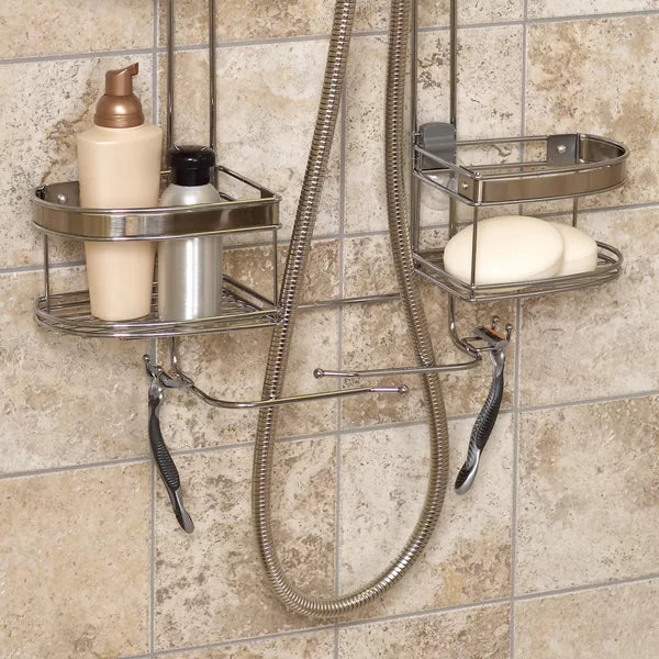 Stainless Steel Floor Shower Caddy – Salvage & Co Indy