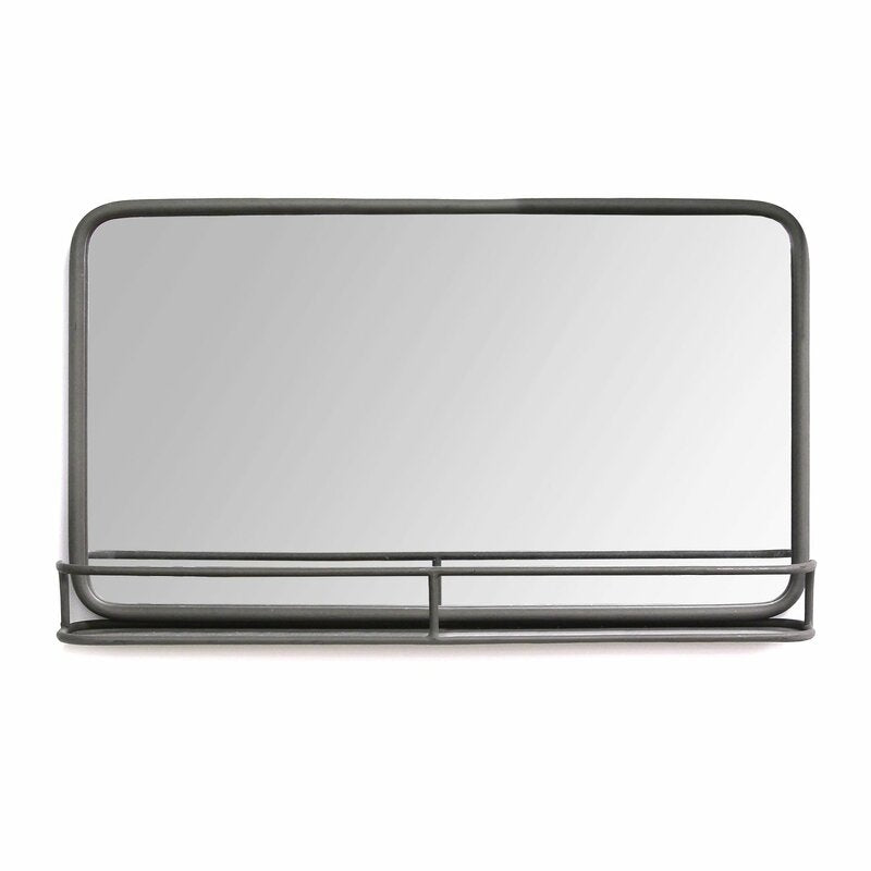 Straley Metal with Shelves Bathroom/Vanity Mirror KB2429A4B3P1