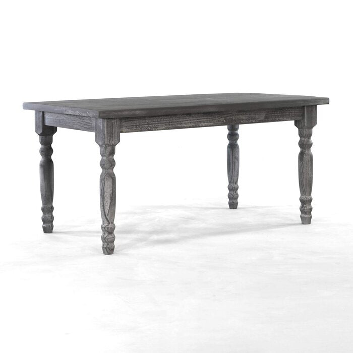Rustic Gray Valerie 63'' Pine Solid Wood Dining Table – Salvage & Co Indy