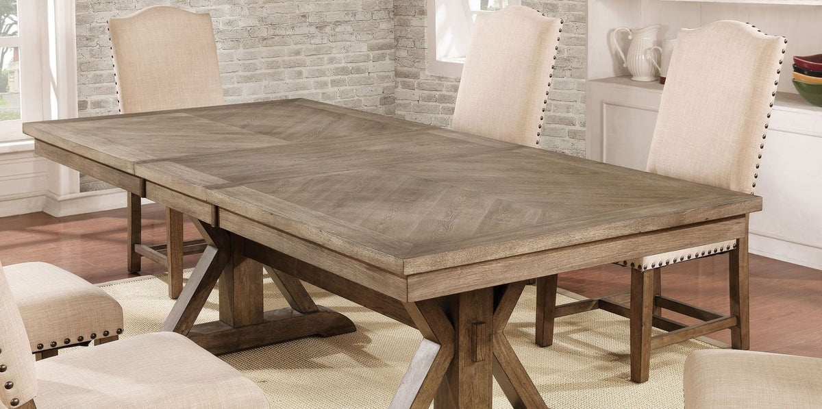 Julia Light Oak Extendable Dining Table Top – Salvage & Co Indy