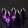 Purple Twinkle C9 Bulbs 7 Watt Replacement Lamps 25 Pack, final cut
