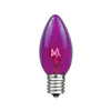 Purple Twinkle C9 Bulbs 7 Watt Replacement Lamps 25 Pack, final cut