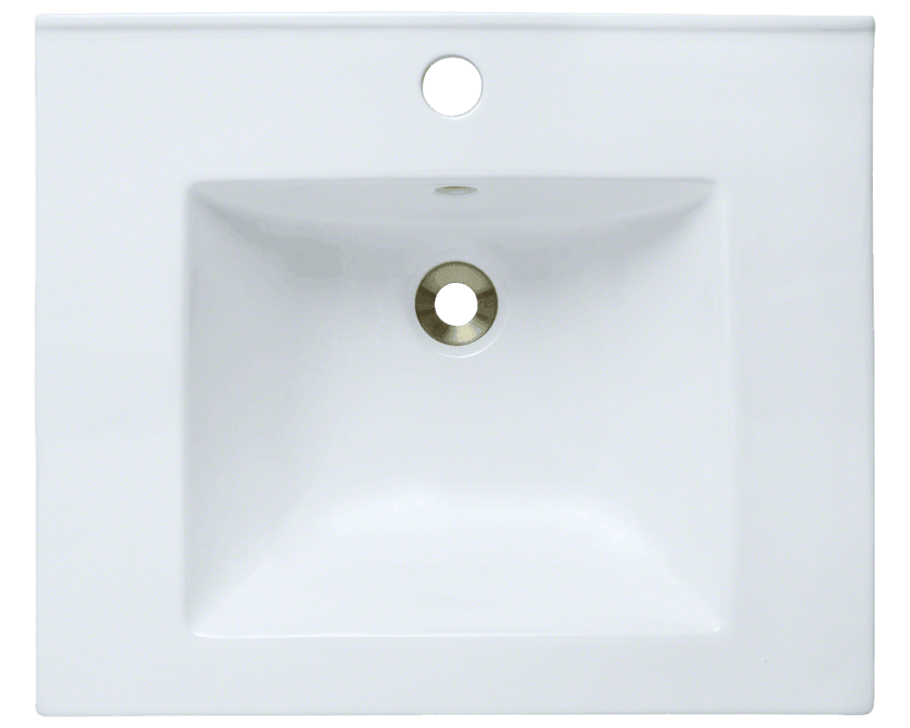 White Porcelain Vessel Sink