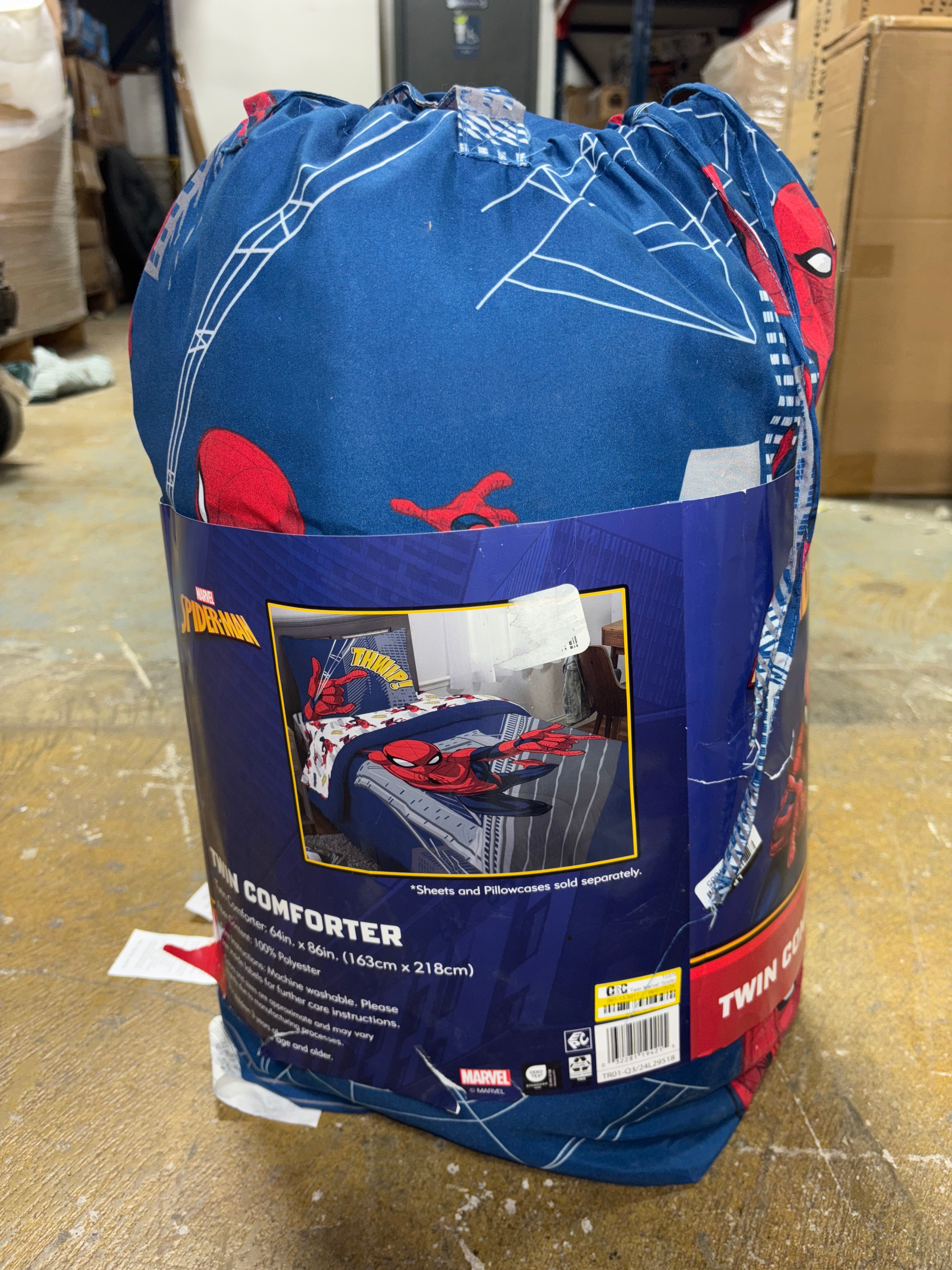 (TWIN) Marvel Spider-Man Comforter SHOWROOM ITEM