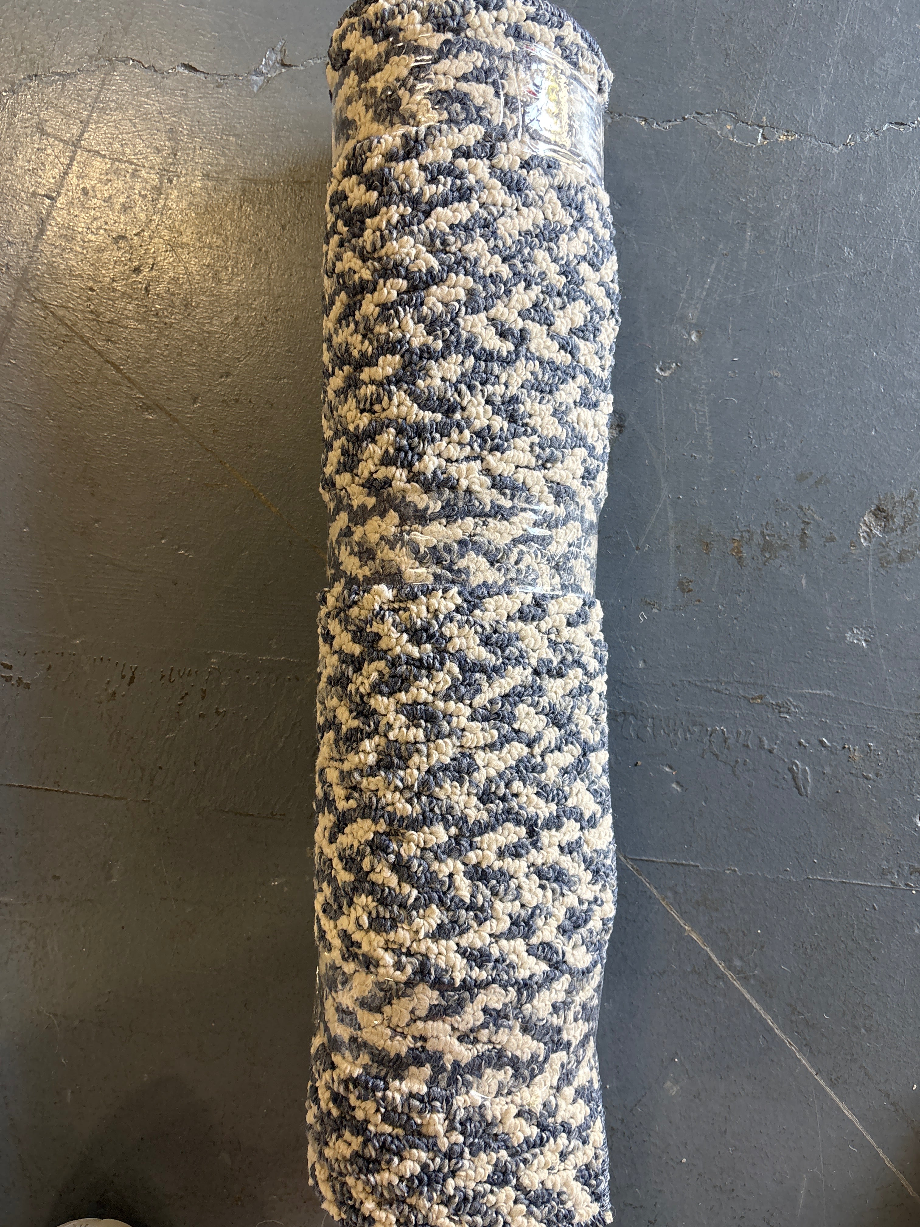 2' x 7' Washable Weave Herringbone Rug - Indigo SHOWROOM ITEM