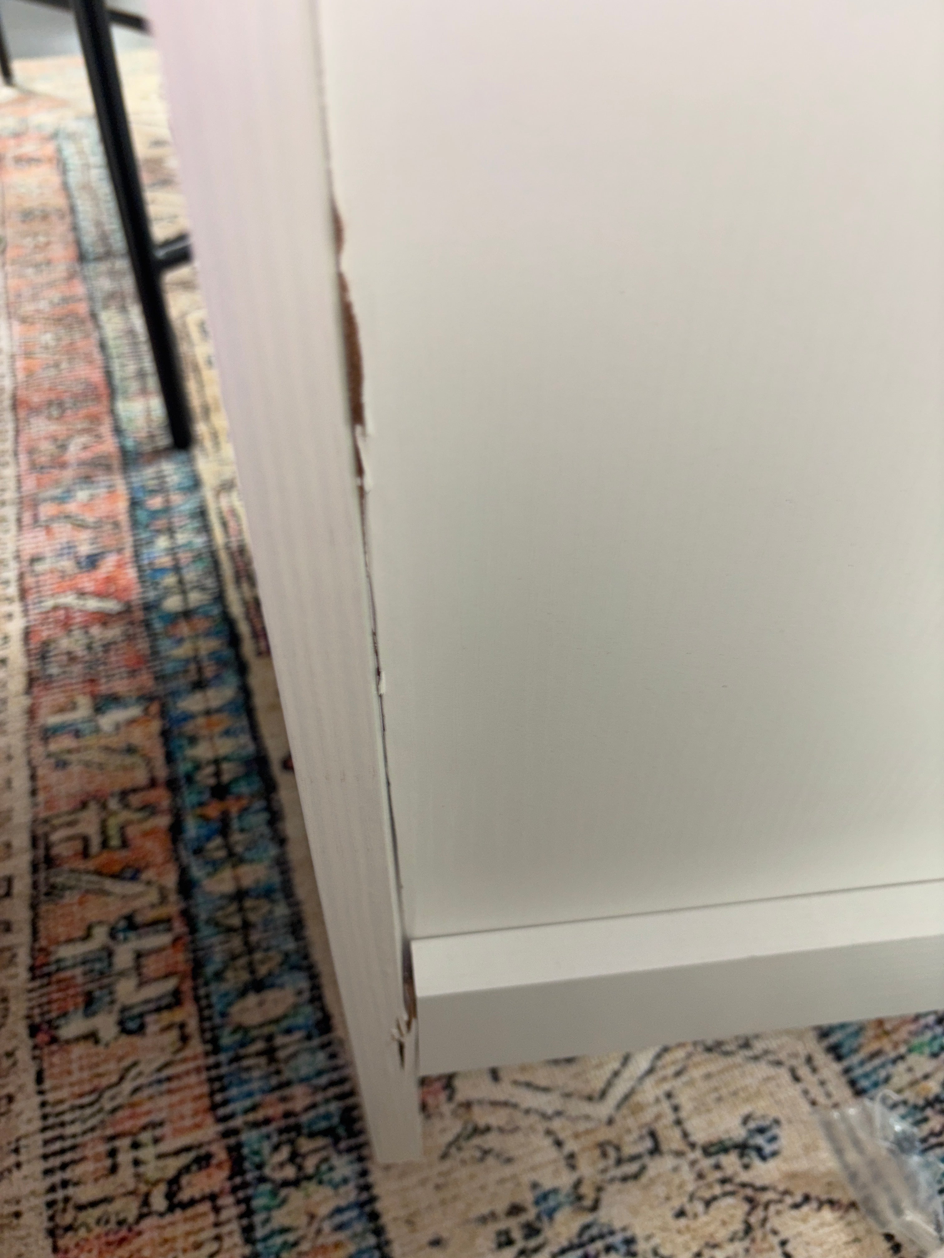 72" Carson Narrow Bookcase - White SHOWROOM ITEM