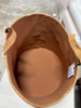 Large Faux Leather Storage Bin Camel Brown SHOWROOM ITEM