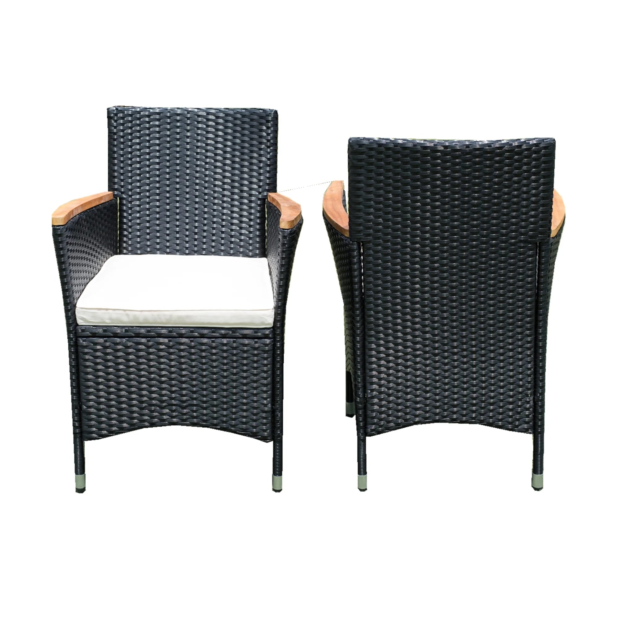 7 Piece Outdoor Wicker Sectional Dining Set