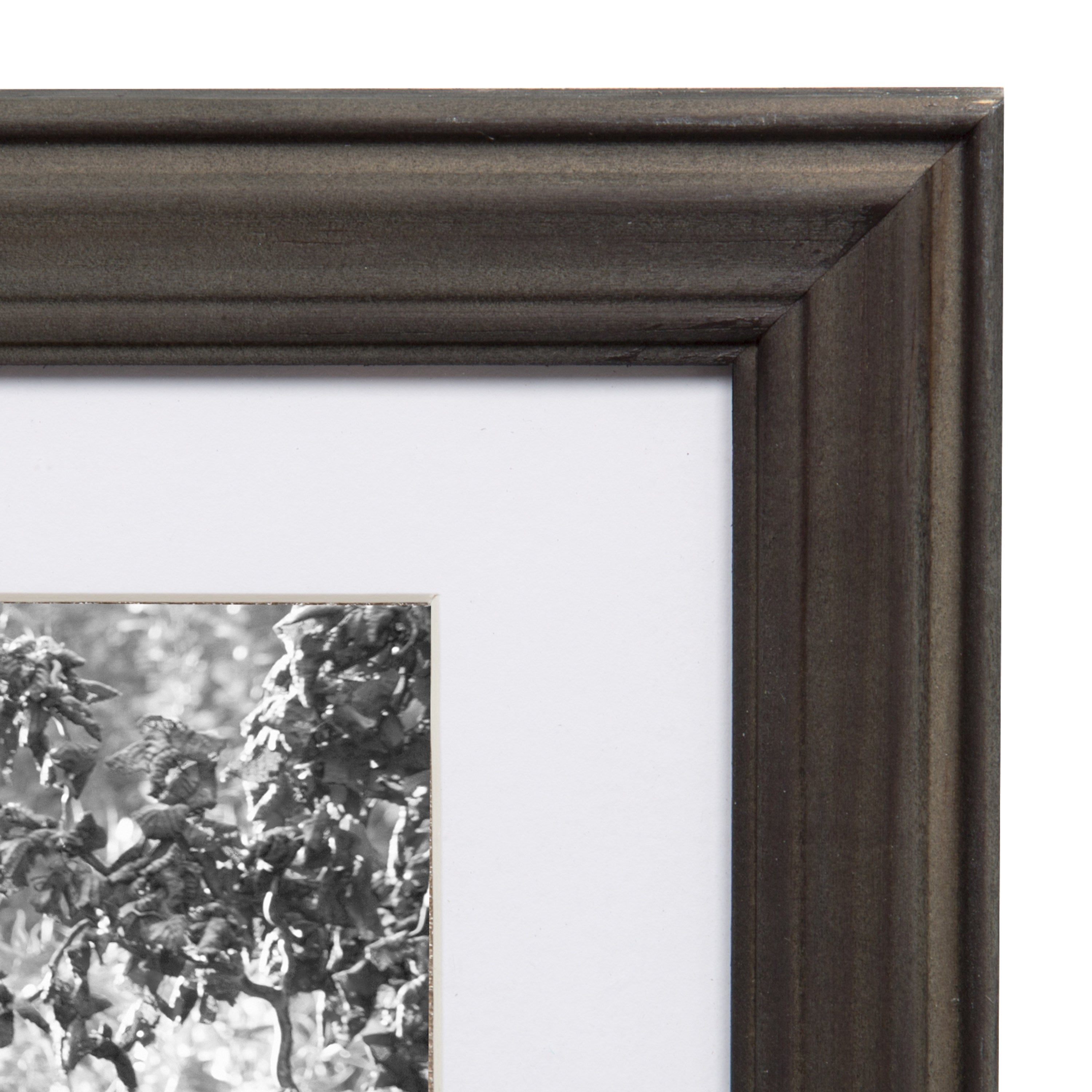 Bordeaux Gallery Wall Kit, Set of 10 with Assorted Size Frames in 3 Different Finishes - White Wash, Charcoal Gray, and Rustic Gray