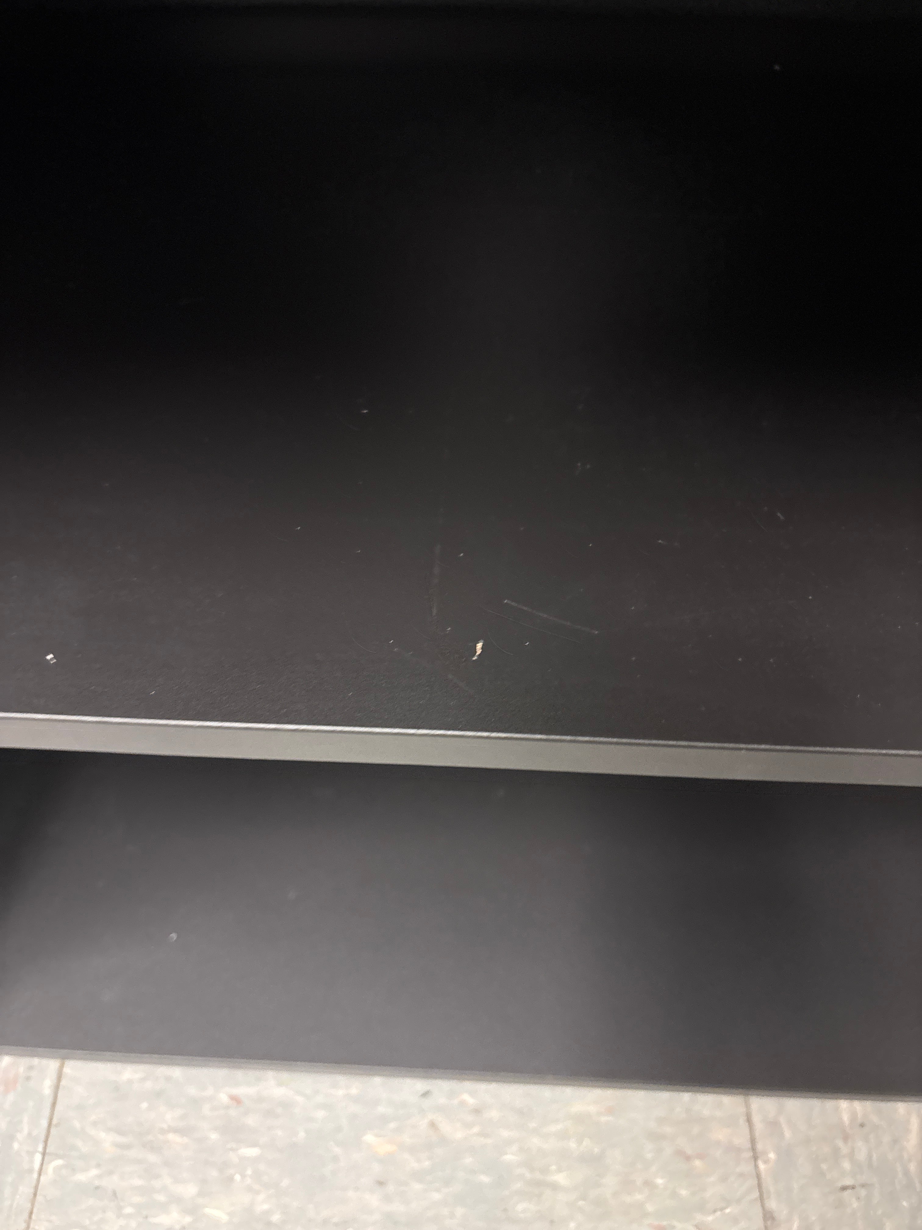 Dorm Storage TV Stand - Black SHOWROOM ITEM