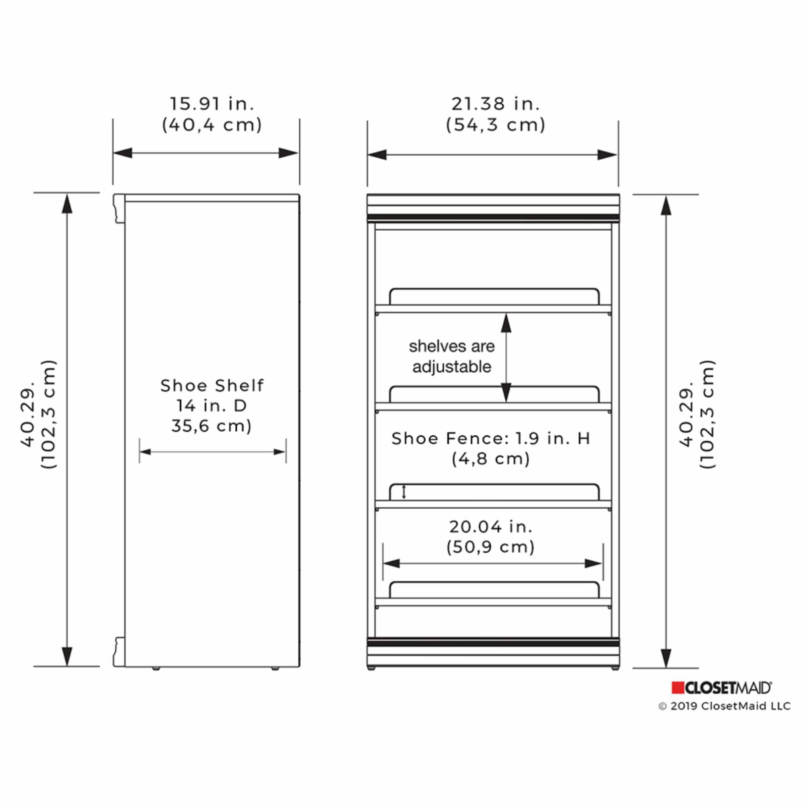 White Modular Storage Stackable Wood Shoe Shelf Unit Wood Closet System