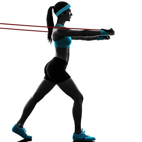 11 PCS Resistance Tube Workout Bands Set - Fitness Strength Training