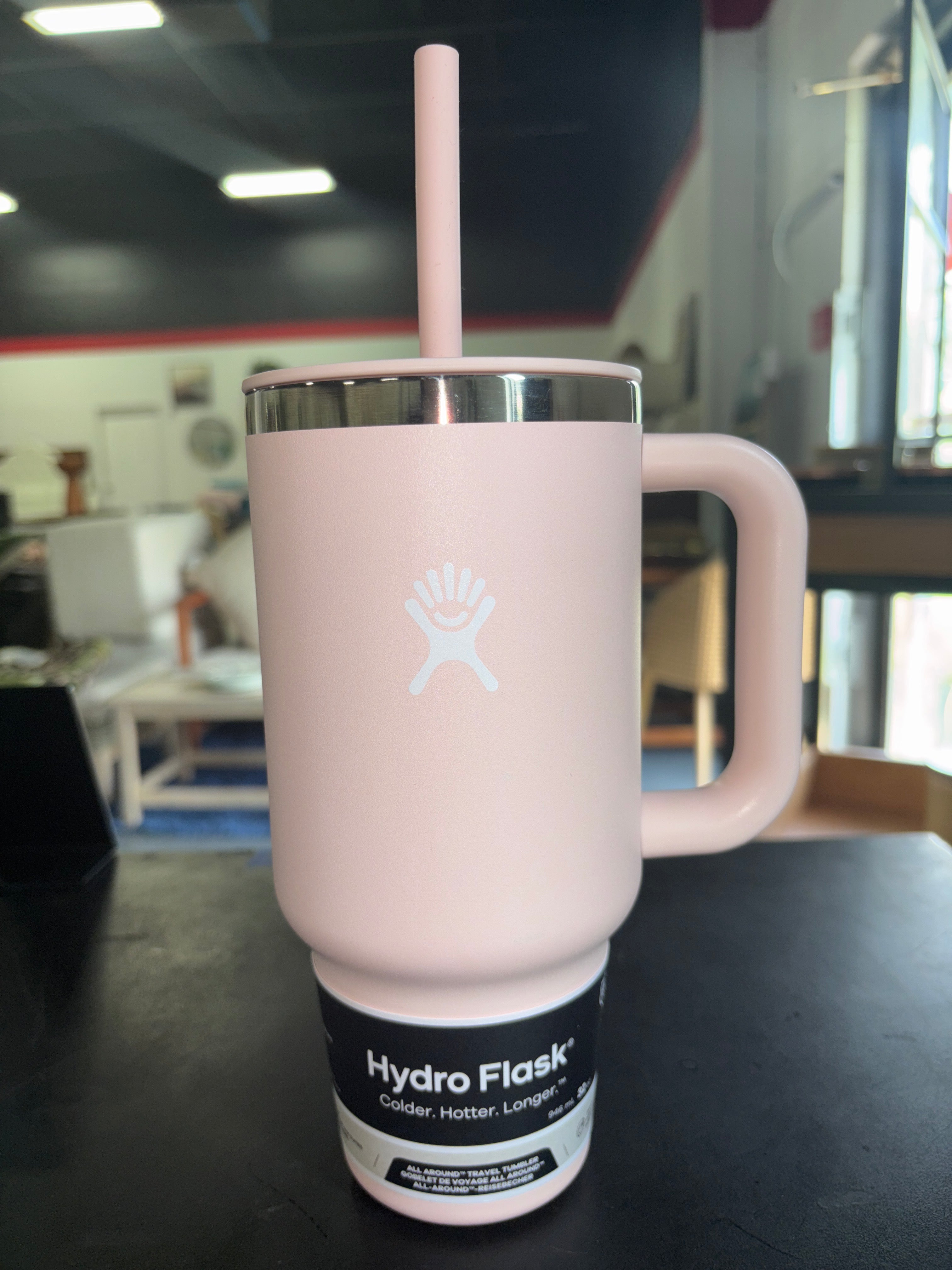 Hydro Flask 32oz All Around Travel Straw Tumbler - Trillium SHOWROOM ITEM